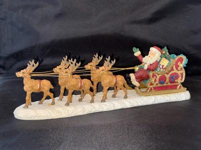 Thomas Nast Santa In Sleigh Box Included
