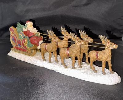 Thomas Nast Santa In Sleigh Box Included
