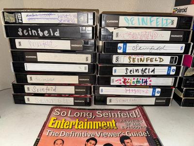Lot of VHS Taped Jerry Seinfeld Episodes - Vintage Commercials