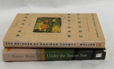 Sale Photo Thumbnail #361: Under the Tuscan Sun is a memoir about an American writer who buys and restores a villa in rural Tuscany, Italy. 
The Bridges of Madison County is a best-selling romance novella published in 1992 that tells the story of a brief, intense love affair betwee