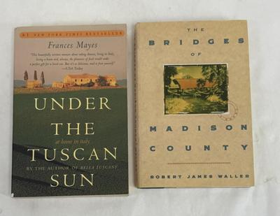 Sale Photo Thumbnail #359: Under the Tuscan Sun is a memoir about an American writer who buys and restores a villa in rural Tuscany, Italy. 
The Bridges of Madison County is a best-selling romance novella published in 1992 that tells the story of a brief, intense love affair betwee