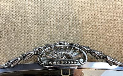 K199 Art Deco Silverplated Wall Mirror