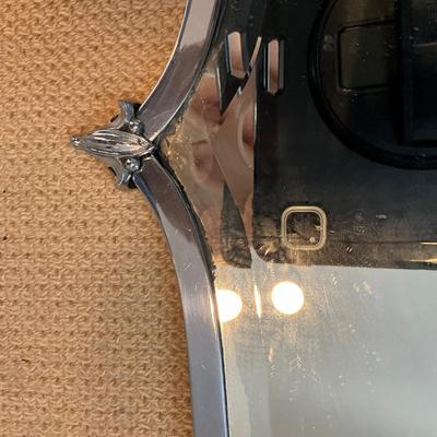 K199 Art Deco Silverplated Wall Mirror