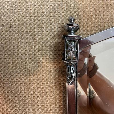 K199 Art Deco Silverplated Wall Mirror