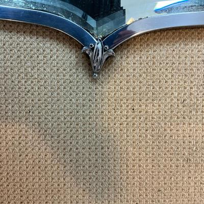 K199 Art Deco Silverplated Wall Mirror