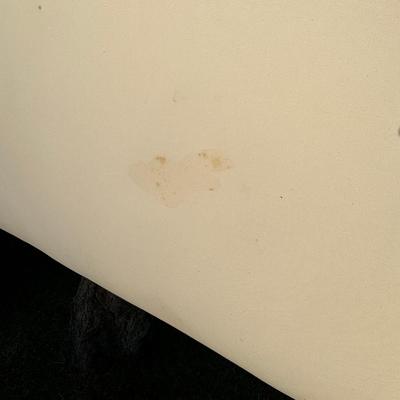 A205 Ballard Design White Upholstered Head Board