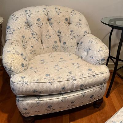 A206 Lauws Interior Deisgn Upholstered Chair & Ottoman