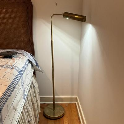 A208 Mid Century Modern Adjustable Brass Floor Lamp