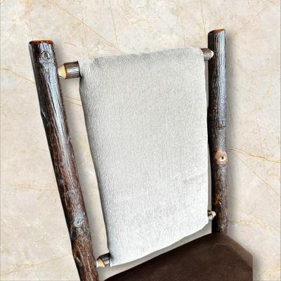 42" Round Rustic Farmhouse Table with Two Hickory Farmhouse style Chairs