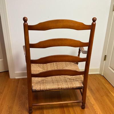 B229 Brunschwig & Fils Provincial Ladderback Chair With Cushions