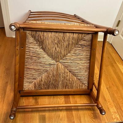 B229 Brunschwig & Fils Provincial Ladderback Chair With Cushions