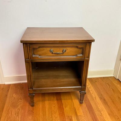 B232 Vintage French Provincial Nightstand Single Drawer