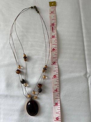 Stone Medallion Necklace