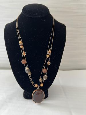 Stone Medallion Necklace