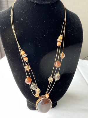 Stone Medallion Necklace