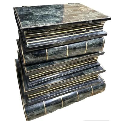 Sale Photo Thumbnail #259: 1970's Maitland Smith Tessellated Marble Book Box Side Table
18.25" x 16.5" x 18.75"
In great condition with minor scratches all over consistent with marble...nothing major.