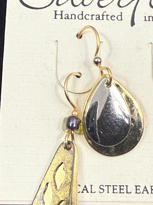 Two Pairs Silver Forrest Earrings “ New”