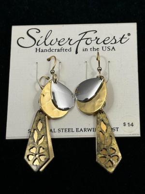 Two Pairs Silver Forrest Earrings “ New”