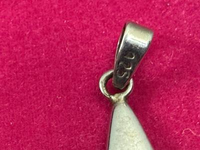 Sterling Silver and Onyx Pendant