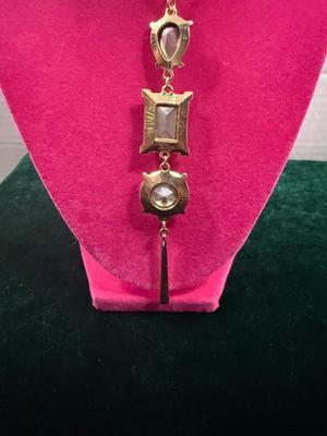Tri Rhinestone Necklace