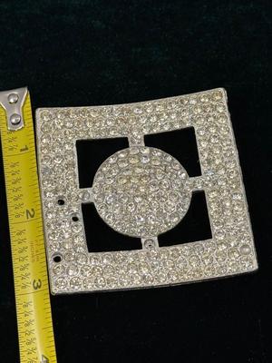Rhinestone Belt Buckle