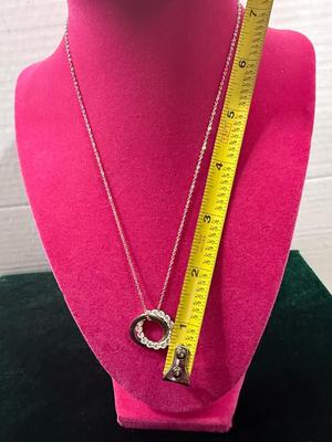 Rhinestone Circle Necklace