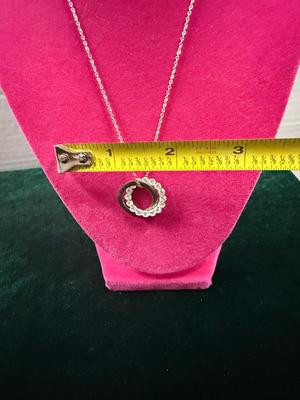 Rhinestone Circle Necklace