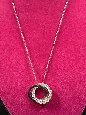 Rhinestone Circle Necklace