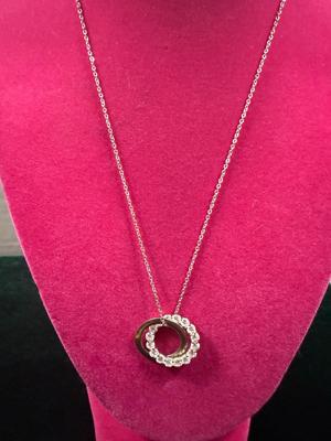 Rhinestone Circle Necklace