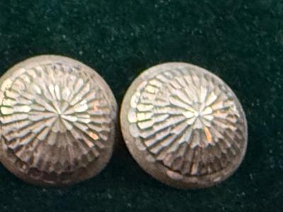 Sterling silver Shell design pierced Earrings