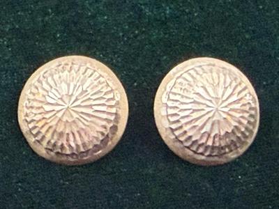 Sterling silver Shell design pierced Earrings