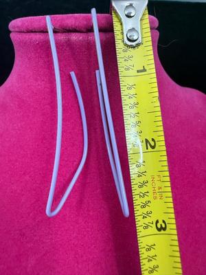 1980’s Style Purple Linear Earrings