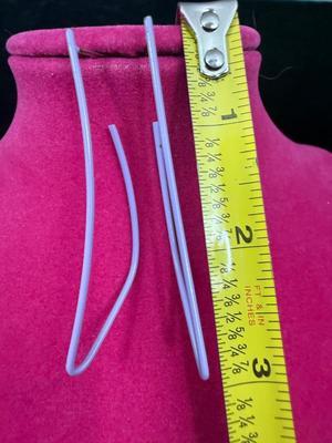 1980’s Style Purple Linear Earrings