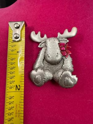 Moose Pewter Pin