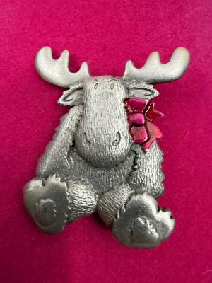 Moose Pewter Pin