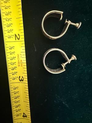Sterling Silver Cuff Clip On Earrings