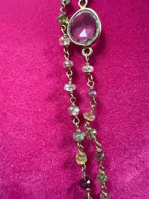 Gold and Rhinestone Necklace