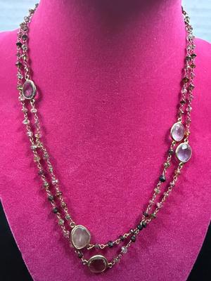 Gold and Rhinestone Necklace