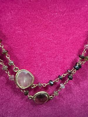 Gold and Rhinestone Necklace