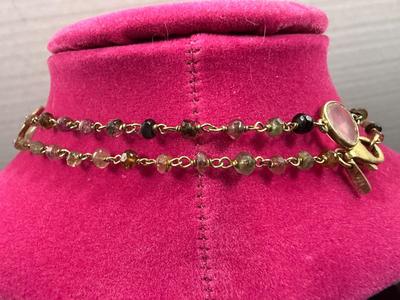 Gold and Rhinestone Necklace