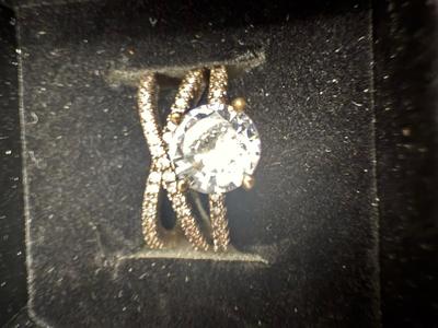 Sterling Silver and cubic Zirconia Band