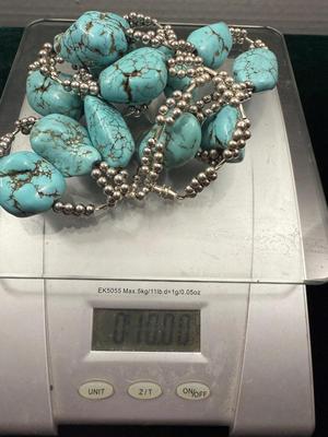 Turquoise Like Stone Necklace