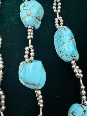 Turquoise Like Stone Necklace