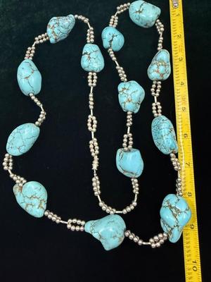 Turquoise Like Stone Necklace
