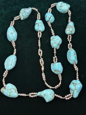 Turquoise Like Stone Necklace