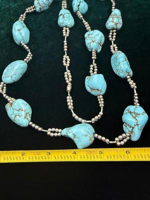 Turquoise Like Stone Necklace