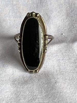 Black Onyx Sterling Silver Ring