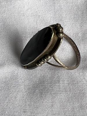 Black Onyx Sterling Silver Ring