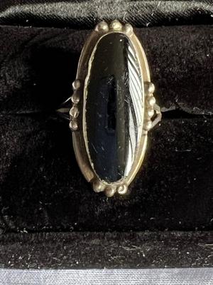 Black Onyx Sterling Silver Ring