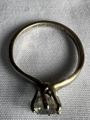 Cubic Zirconia Solitaire Ring